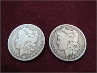 1883 (O) 184 (P) MORGAN SILVER DOLLARS