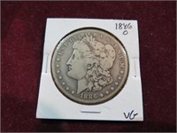 1886 (O) MORGAN SILVER DOLLAR 90 % SILVER