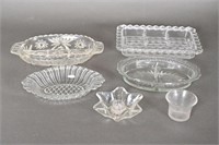 Vintage Pressed Glass Serving Assortment