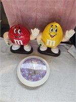 2 Vintage M&Ms Candy Dispensers & Scooby-Doo Doo