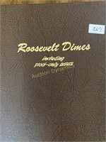 Roosevelt Dime Collection; 210 Coins