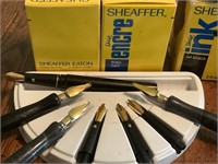 VTG Fountain Pens Sheaffer Osmiriod w/ Ink