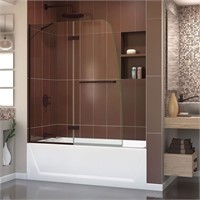 DreamLine Aqua Ultra 48x58 Tub Door  Bronze