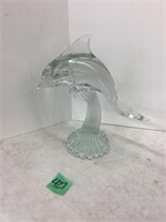 glass dolphin decor