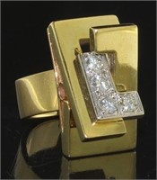 18kt Gold 1/2 ct Quality Designer Ring *Heavy