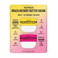 Nutrius Body Butter Cream  6 oz  2-pack