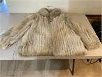 Genuine Saga Fox Fur Coat Large