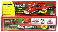 (2) 2003-04 Coca-Cola Carriers, Mickey and Hummer