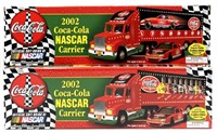 (2) 2002 Coca-Cola NASCAR Carriers.