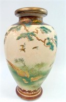 Large Antique Satsuma porcelain vase