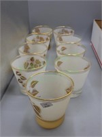 VTG MCM Libbey Golden Grapes Frosted glasses (9)