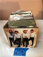 Box of 45 RPM Records