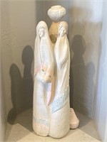 Ceramic Triple Women Figuring Statuette