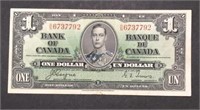 1937 $1 Bill - King George VI