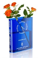 NiHome Acrylic Book Vase, Book Vase for Flowers
