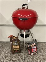 Weber limited edition charcoal grill with charcoal