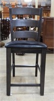 Oak Ladder Back Bar Height Chair.