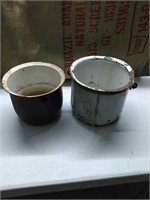 Porcelain slop buckets