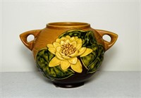 Roseville Pottery USA 437 4,  Water Lilly Bowl