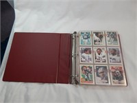 Album of Topps 1989 Football Sports Cards