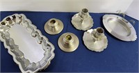 Metal Candle holders & Trays