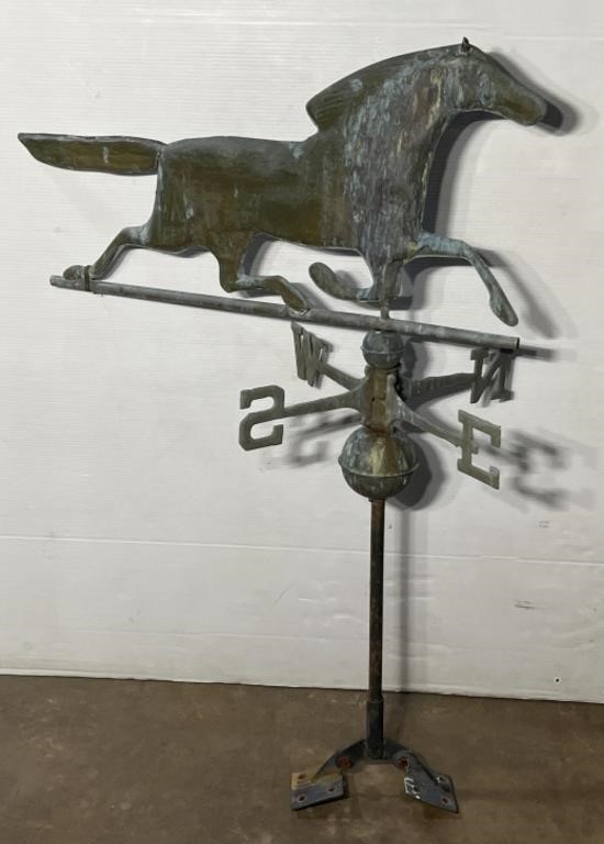 (PQ) Vtg Antique Copper Weathervane