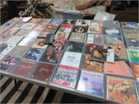 GROUP OF CD'S, AND CASSETTES - SOME EMPTY - MOSTLY