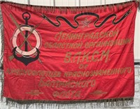 EARLY SOVIET RUSSIAN RED BANNER FLAG BALTIC FLEET