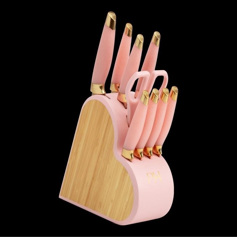 SM5763 Paris Hilton Heart-Shaped Knife Block Set