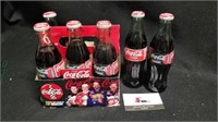 Coca Cola NASCAR 6 pack of Bottles