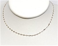 $340 18K  18" 0.8G Necklace