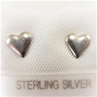 Silver Heart Earrings