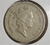 1993 British 1 Pound Coin