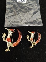 VTG Roadrunner Brooch unmarked