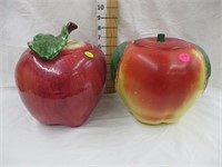 (2) Apple cookie jars