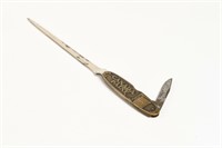 CANADA PAINT D/S BRASS EMBOSSED LETTER OPENER