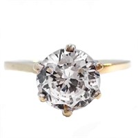 1.25 Carat White Diamante Solitaire 10k Gold