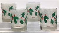 Vintage Fred Press Holly & Berry Glasses #3