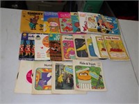 45's Children's Record/Book & Record Lot Vintage