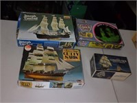 Four Vintage Ship Models