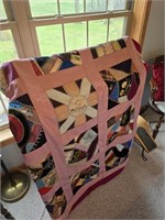 Handmade quilt appr 76" x 89"