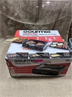 gourmia smokeless grill griddle and air fryer