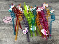 New Curly unicorn straws!!