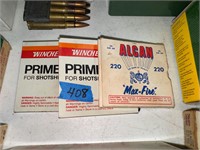 1 Box Alcan 220 Max Fire; (2) Boxes Winchester