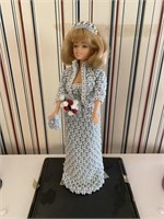 Vintage Barbie in Hand-Crocheted Dress