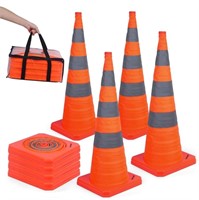 BATTIFE 4 Pack 26' inch Collapsible Traffic Safety