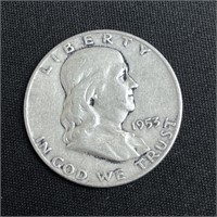 1953 Franklin Silver Half Dollar