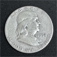 1952 Franklin Silver Half Dollar