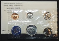 1965 Special Mint Set in Envelope, Silver Kennedy