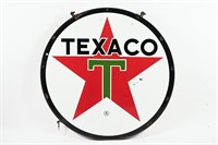 TEXACO 5' DSP DEALER SIGN WITH STEEL RING